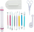 ScivoKaval Marshmallow Fondant Cake Decorating Hand Tool 12 Pcs 5 Sets by ScivoKaval