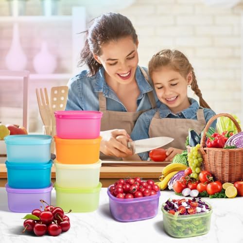 7-Piece Meal Prep Containers — 3.8-Cup Reusable Airtight Plastic Food