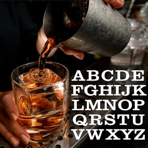 Monogrammed Ice Cubes Mold with Lid, 2 inch Whiskey Ice Cube Tray