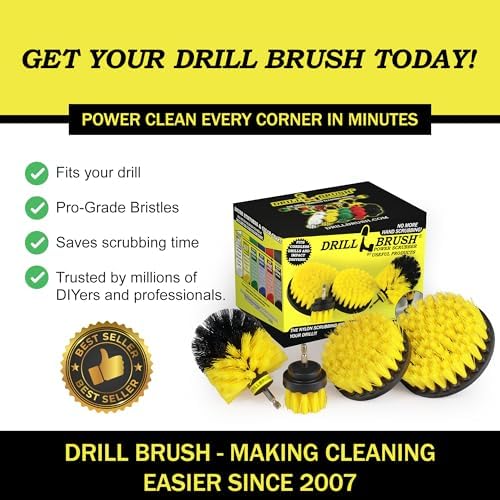 Drillbrush Electric Nylon Drill Brush Attachment Set