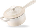 Enameled Cast Iron Sauce Pan, 1 Quart Enameled Saucepan by NSIRONS