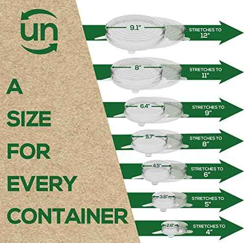 unwasted Small Reusable Silicone Food Container Lids