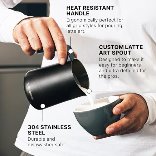 Subminimal FlowTip Milk Jug - Stovetop Milk Frothing, Foaming Pitcher
