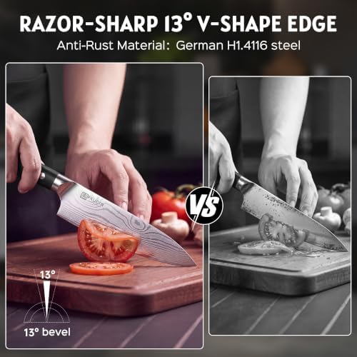 PAUDIN 16-PC High Carbon Stainless Knife Set
