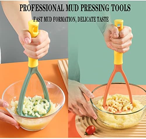 2pcs Potato Masher Manual Masher Kitchen Masher Non-Scratch Nonstick