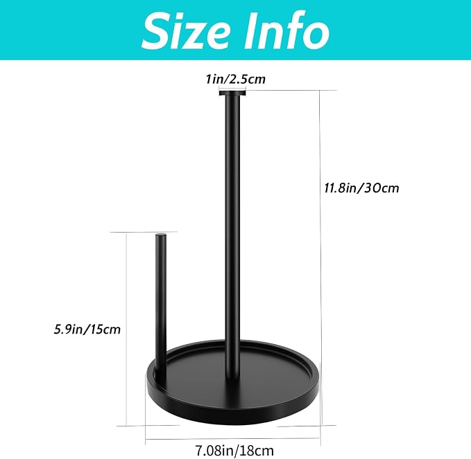 Paper Towel Holder Countertop, Standing Paper Roll Holder - Image 7