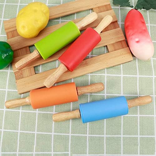 Mini Rolling Pins Set of 4, Nonstick Silicone 8.9 Inch