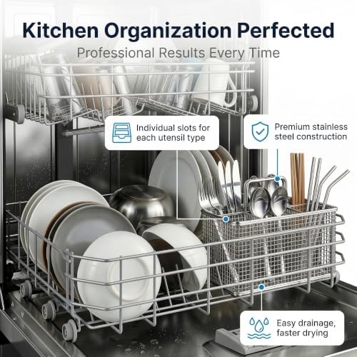 Dishwasher Silverware Basket, 304 Stainless Steel