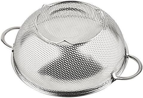 3-Piece Stainless Steel Mesh Micro-Perforated Strainer Colander Set