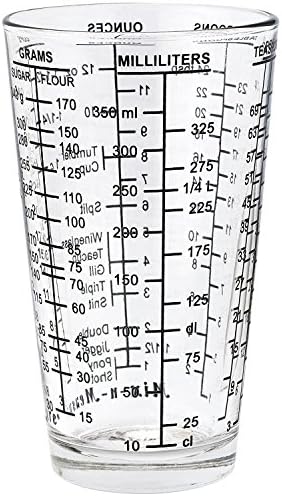 Dezine Products USA 1 1/2 Cup Mix-N-Measure Glass Measuring Cup