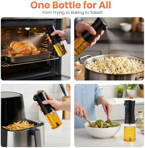 Electric Olive Oil Sprayer and Dispenser Bottle