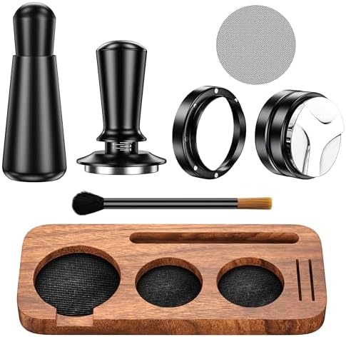 7PCS Espresso Accessories Kit,54mm Coffee Tamper Set Fits Breville