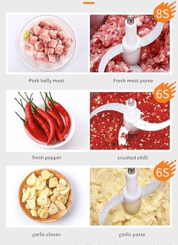 1500W Electric Food Processor & Meat Grinder, 6.0L