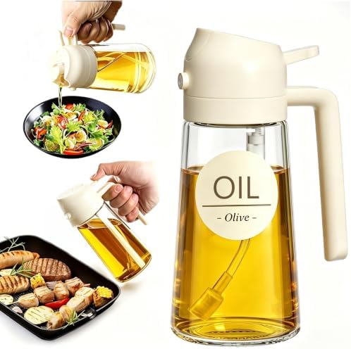 Pure Future 2-in-1 Olive Oil Sprayer, White