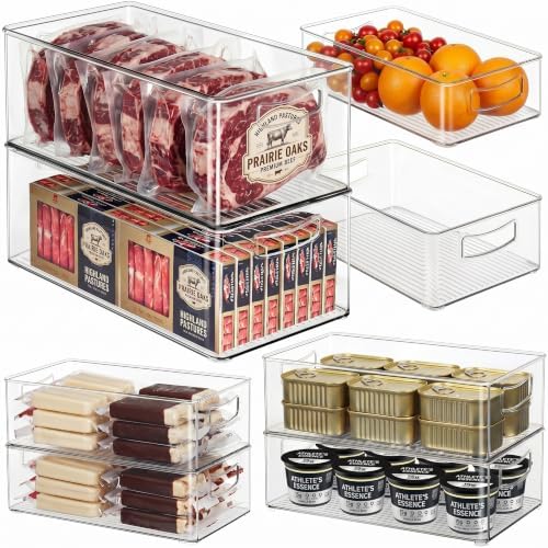 Hudgan 8 Pack Freezer Organizer Bins