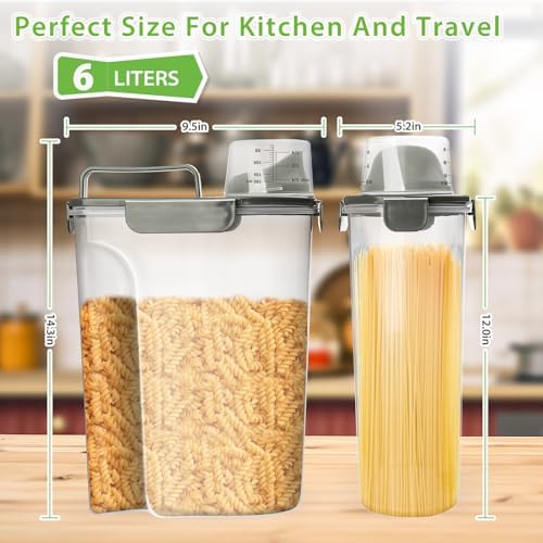 Viretec Rice Storage Container, 5 to 10lb Dry Food Airtight Dispenser
