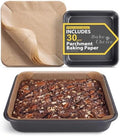 Bake Choice 8 x 8 Square Brownie Pan, Baking Pan with 30 Pcs Pre Cut