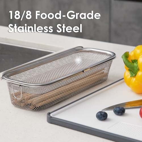 Dishwasher Basket, 18/8 Food-Grade Stainless Steel Dishwasher Basket