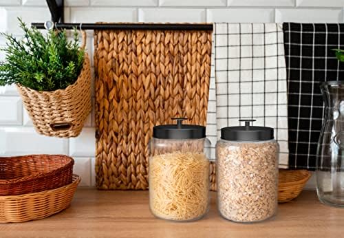 KooK Glass Storage Containers with Lids, Glass Jar with Lid, 1 Gallon