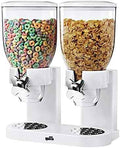Zevro /GAT201C Indispensable Dry Food Dispenser, Dual Control, White/Chrome
