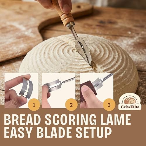 Sourdough Starter Kit with 9" Banneton Basket and 24oz Jar