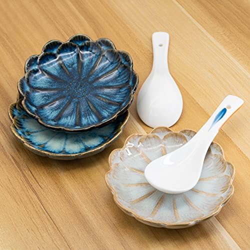 Ceramic Stable Spoon Rest 3PCS Multifunctional Glaze Ceramic Dinner
