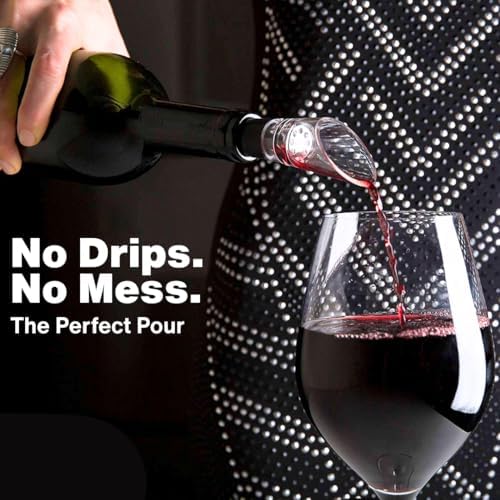 TenTen Labs Premium Wine Aerator Pourer and Wine Pump Stopper (2-pack)