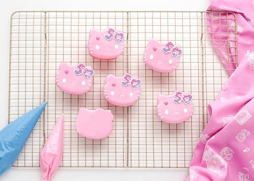 Handstand Kitchen Hello Kitty Cupcake Pan, Kitty Face Shape, Silicone