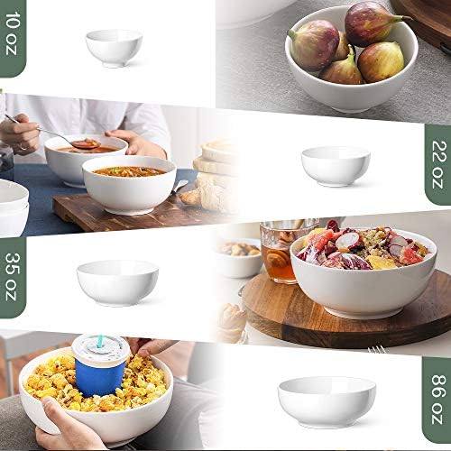 DOWAN Serving Bowls, Mixing Bowl Set, 70/30/20/8 Ounces Mixing Bowls