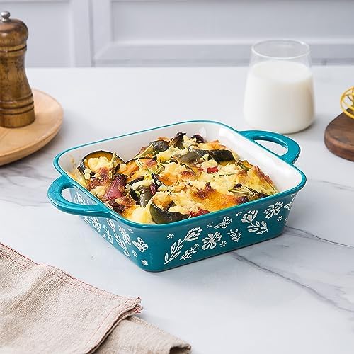 Wisenvoy 8x8 Baking Pan Brownie Pan Casserole Dish Ceramic Baking Dish
