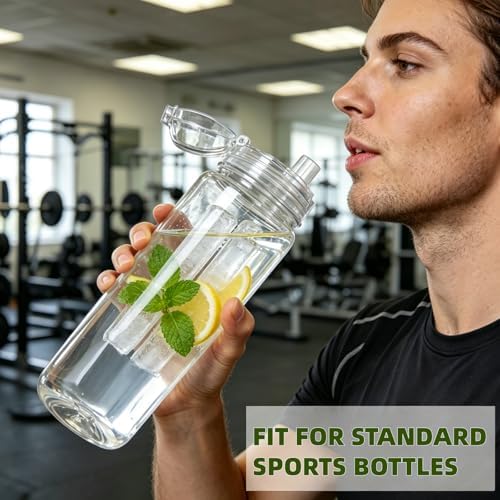 Long Ice Cube Tray for Water Bottles – Silicone Ice Cube Trays with