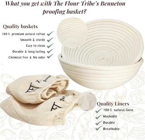 Banneton Bread Proofing Basket: Sourdough Bread Baking Supplies