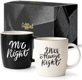 Triple Gifffted Mr Right and Mrs Always Right Coffee Mugs Gift Set