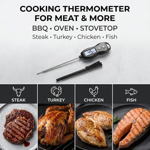 Waterproof Digital Instant Read Meat Thermometer