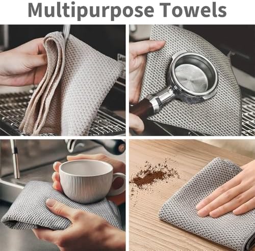 Barista Towels 6 Pack, Espresso Machine Accessories, 12"x12"