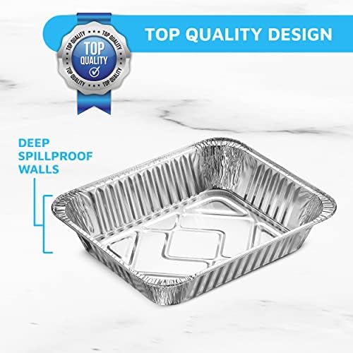 MontoPack Aluminum Foil Pans Half Size Roasting Chafing Pan | Bulk
