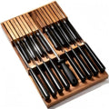 Acacia Wood In-Drawer Knife Block, Large