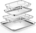 LIANYU Air Fryer Basket for Oven, 16’’x 12’’&12.5’’x 9.6’’ Air Fryer