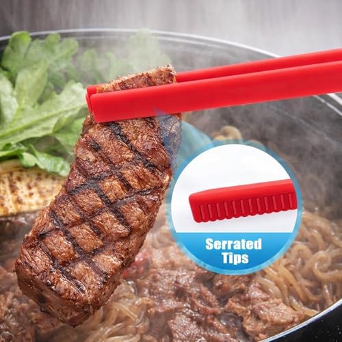 Silicone Trivet Tongs, 4 Pcs, 11.8In & 5.51In