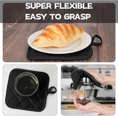 Oven Mitt and Pot Holder Set, Pack of 4, Silicone