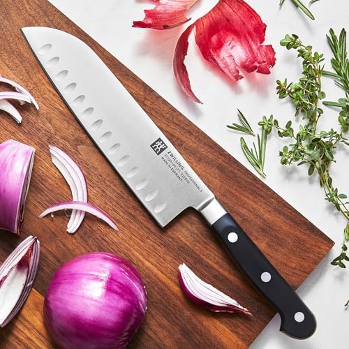 ZWILLING Professional S 7-Inch Hollow Edge Santoku Knife