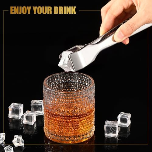 Ice Tongs for Ice Bucket 6.7'' Silver Stainless Steel Bucket Tong