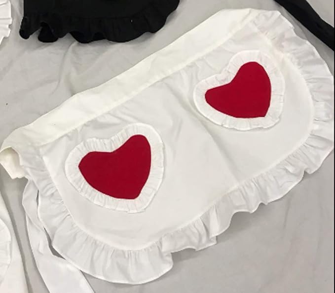 CRB Fashion Waist Apron Kitchen Cooking Restaurant Cotton Bistro Half Aprons - Image 2