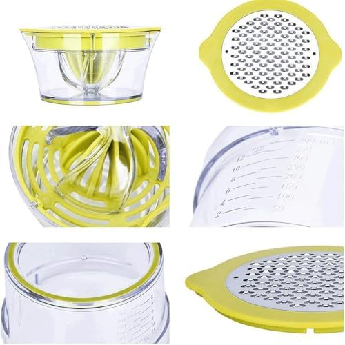 Drizom Citrus Juicer, 12OZ, Green Manual Squeezer