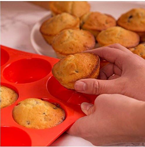 Silicone Mini Muffin Pan, Qtopun 4 Pack 24 Cups Silicone Mold Cups