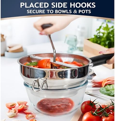 Stainless Steel Food Mills With 3 Milling Discs,Ergonomic design Of