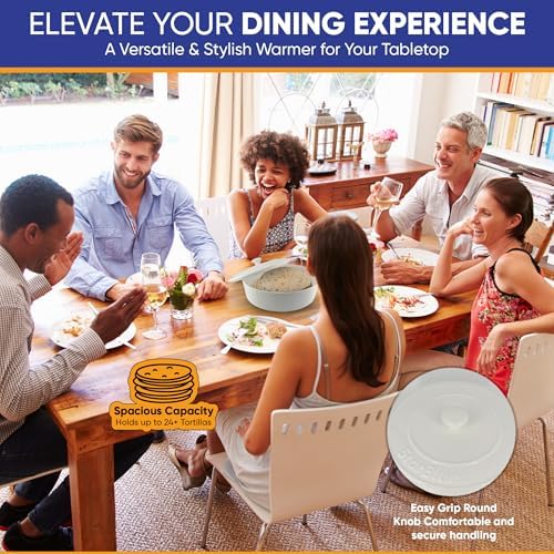 10 Inches Ceramic Tortilla Warmer by StarBlue with Free Recipes ebook
