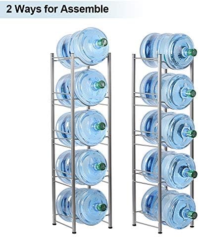 LIANTRAL 5-Tier Water Cooler Jug Rack, 5 Gallon Bottle Storage