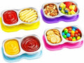 Snack Containers with Lids,5oz Stainless Steel Snack