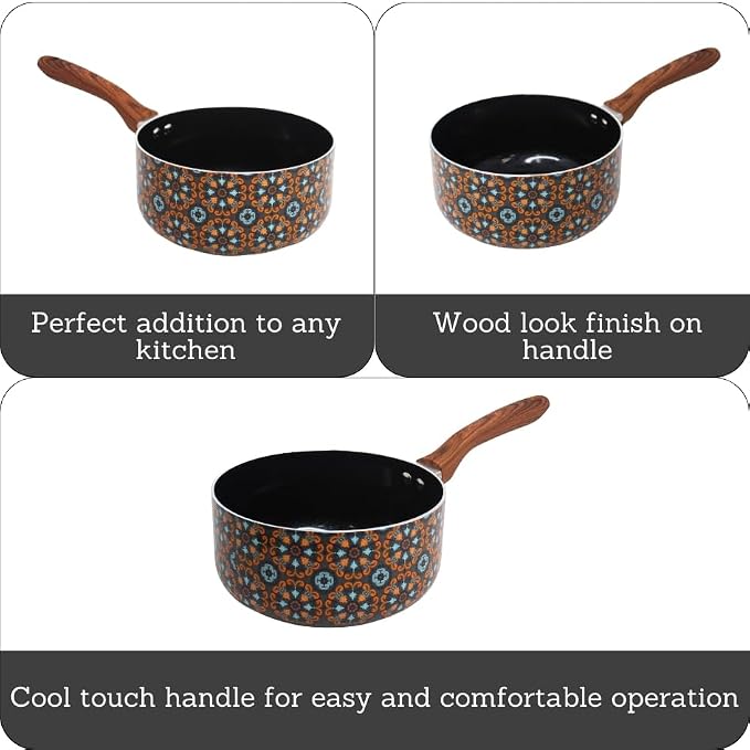 IMUSA 2 Quarts Talavera Nonstick Saucepan - Image 2